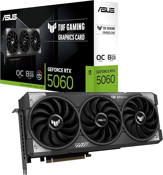 ASUS TUF Gaming GeForce RTX 5060 8GB GDDR7 OC Edition Gaming Ekran Kartı