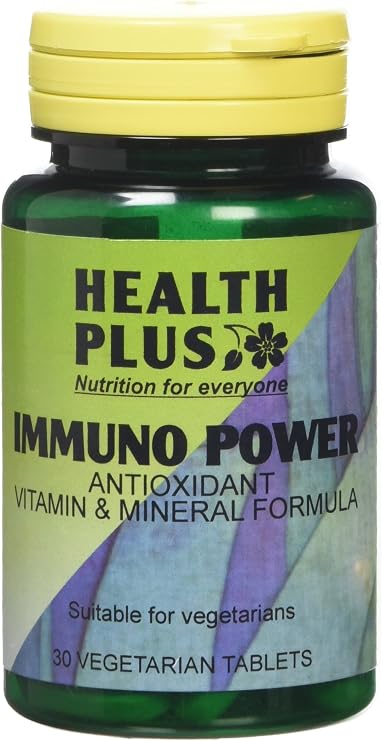 Health Plus Immuno Power : One-a-Day Multivitamin Antioxidant Supplement : 30 Tablets, in a Planet-Friendly 99% Recycled Pot