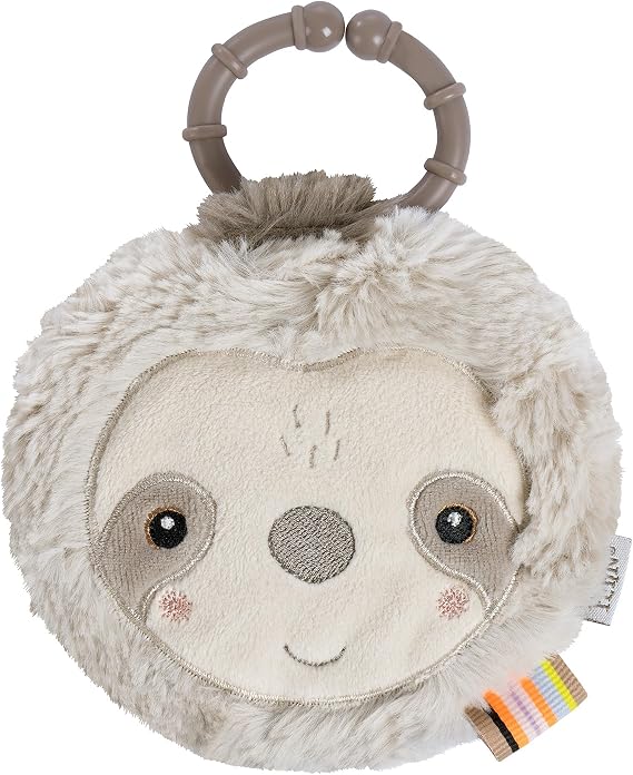 Fehn Sensory Lazy Fabric Book with Natural Patterns, 6 Pages, Exciting Materials and Functions to Touch, Grasp, Amaze, Optimal Companion for Home and Travel