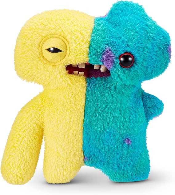 Fuggler Misfit Monsters 9-inch by ZURU, Funny Ugly Monster Plush Toy, Soft Doll Plushies for Kids and Adults (Squidge & Gaptooth Mcgoo)