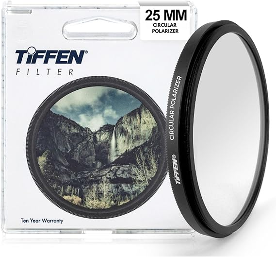 Tiffen 25mm CPL Circular Polarizing Filter Reduce Glare & Reflections