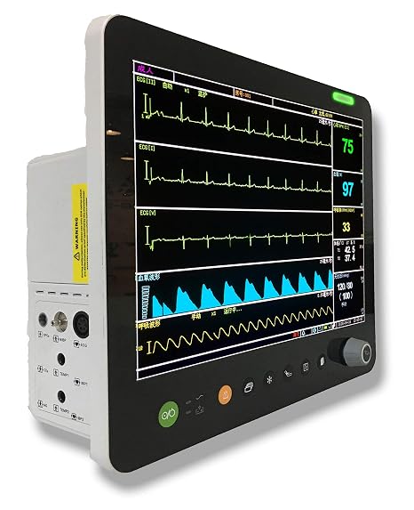 PM6800V 15" Veterinary Multi-Parameter Monitor with ECG RESP SpO2 NIBP Temp PR