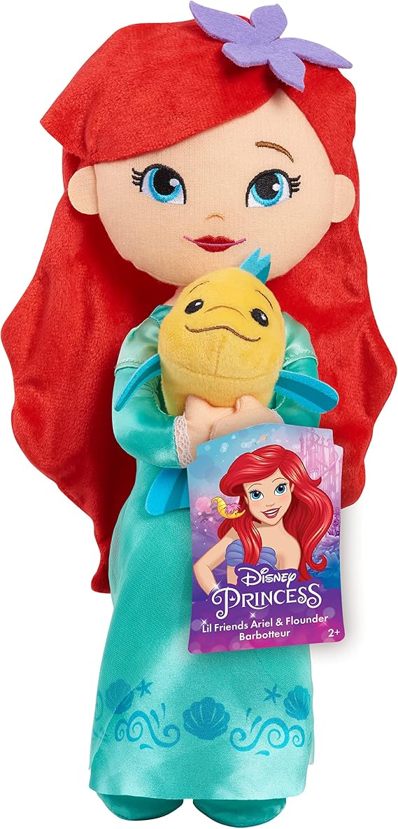 Disney Princess Lil' Friends Ariel & Flounder Plush Doll