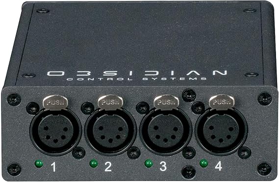 Obsidian Control EP4 4 x 5-Pin XLR Port/PoE Artnet Node