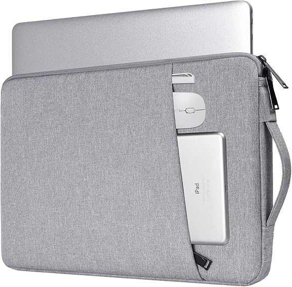 17.3 Inch Laptop Case Bag for HP 17.3 / Envy 17 17t/ Pavilion 17, Acer Nitro 5, Lenovo IdeaPad 3 17, ASUS VivoBook Pro 17 Carrying Protective Case(Light Grey)