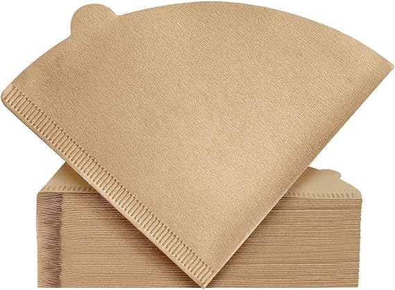 Coffee Filter, Cone Coffee Filters, Size 02 Coffee Filters for Pour Over Drippers, Total of 200 Sheets, 1-4 Cups, Natural Unbleached Brown