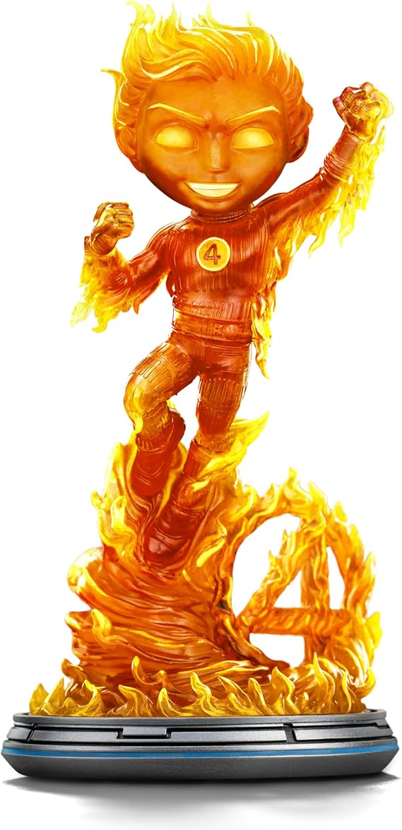 Iron Studios Collectible Statue The Human Torch - Fantastic Four - Minico PVC Multicolor 8.2 inches 20.9 cm