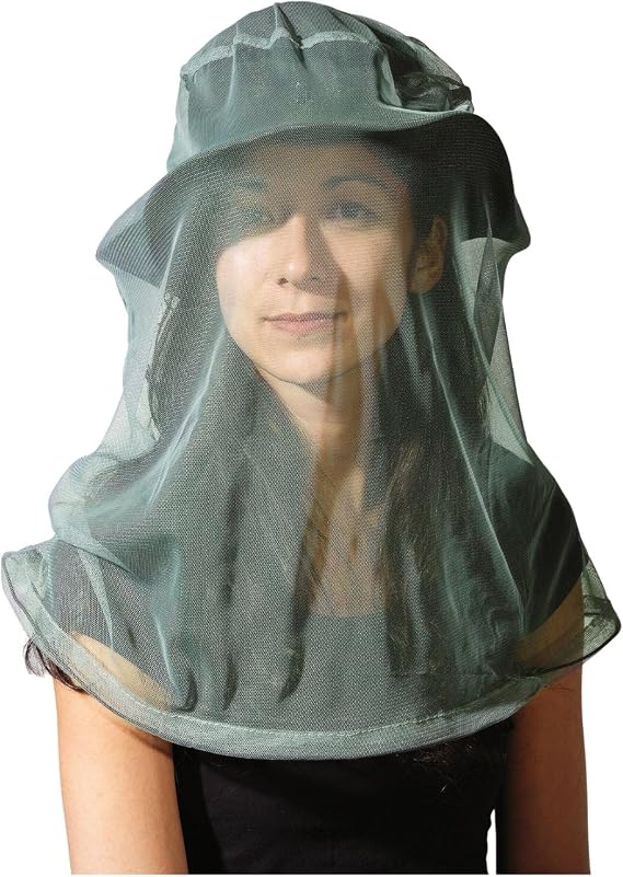 COCOON Insect Shield Mosquito Head Net - Green | Fine mesh face and head protection, Lightweight breathable design, Compact for hiking, fishing and camping
