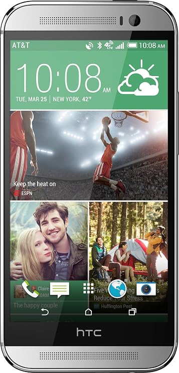 HTC One M8, Glacial Silver 32GB (AT&T)