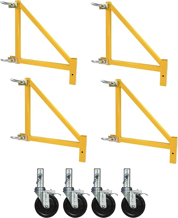 CBM Scaffold 18" Outrigger Set for Multipurpose 6-Ft. Baker Style Scaffold w/ 5" Wheels