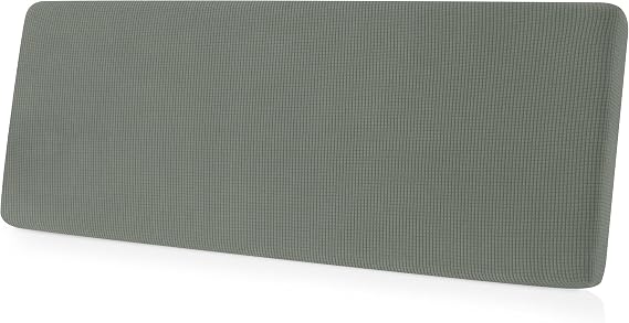 CHUN YI Medium Couch Cushion Cover Stretch for Loveseat, Sofa Seat Slipcovers for Pets, Suitable for Armchair Loveseat Sofa with Spandex Jacquard Washable Fabric(Medium,Dove Grey)