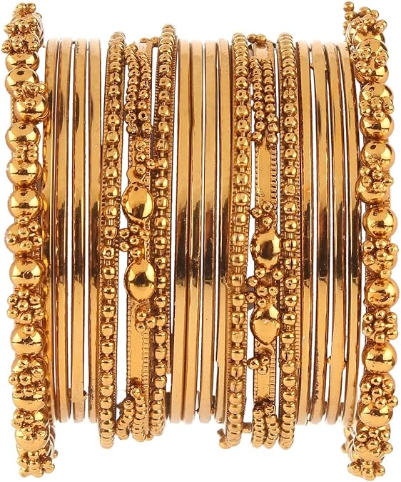 Efulgenz Oxidized Indian Bangles Navratri Boho Vintage Bracelets Sets
