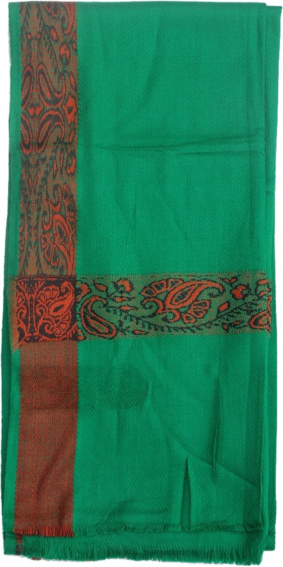 Green Kashmiri Yemeni Habaib Style Men's Muslim Scarf Shawl Turban Sorban 22x80