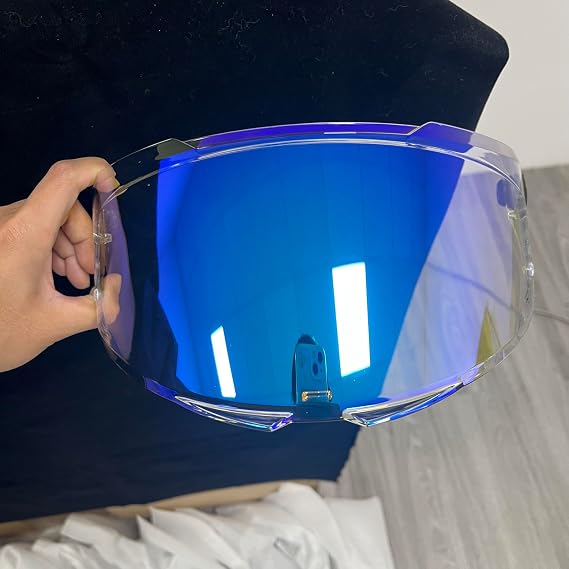 Shield for V28B MT Thunder4,Stinger2,Thunder3 Pro,Thunder4 SV Visor High impact protection viseiras capacete moto (Clear Blue-For Day Night)