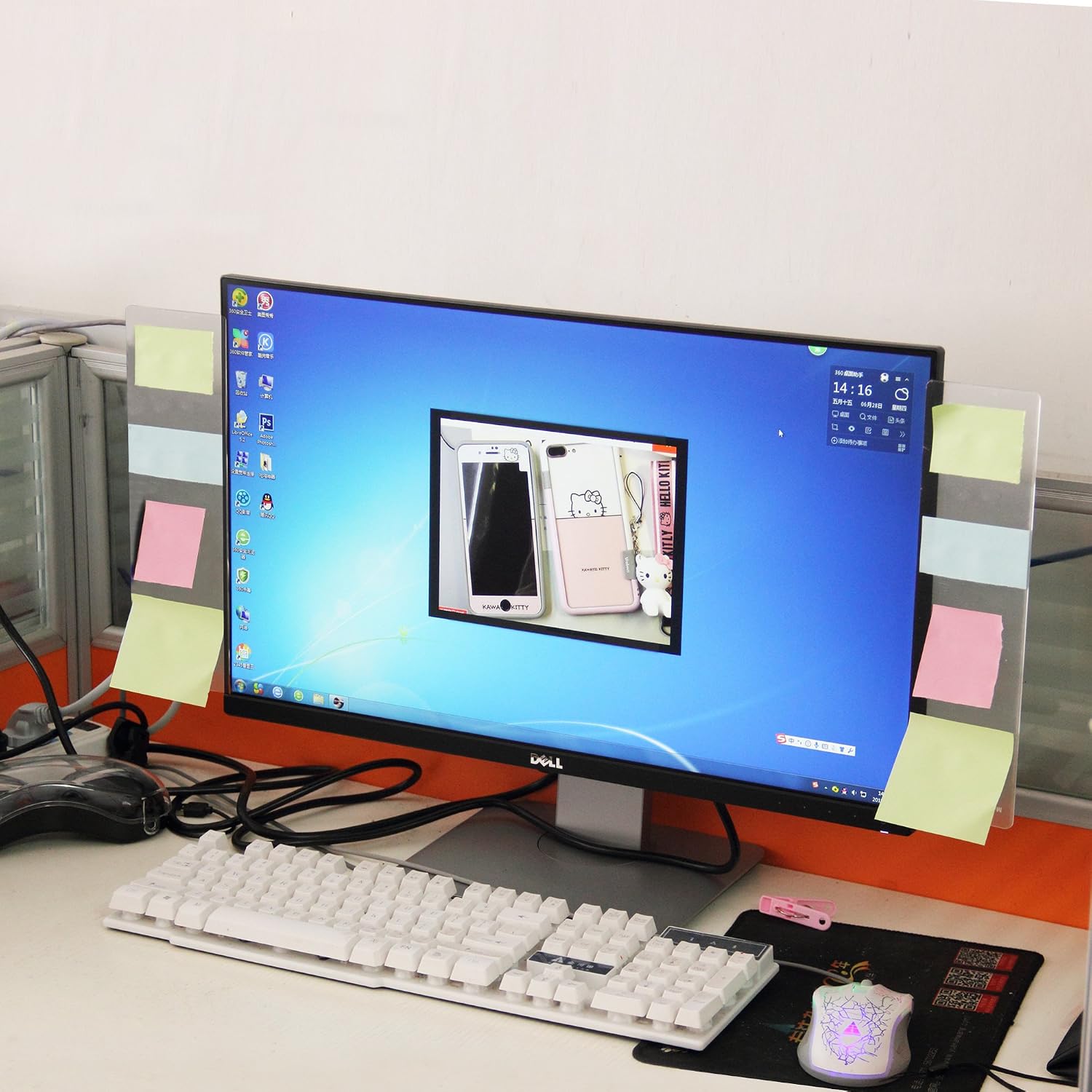 Monitor Message Board Side PanelNotepadMessage BoardComputer Screen Sticker, Computer Monitor Side PanelMonitor Memo Board