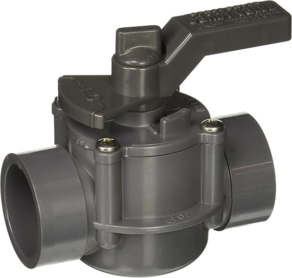 Jandy Genuine Parts 1 1/2-2" Positive Seal, 2 Port Valve, Space-Saver, 3407