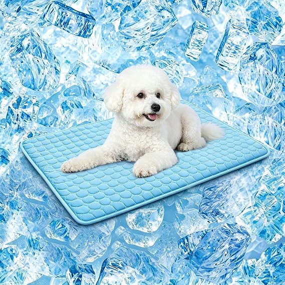 SOMOYA Dog Cooling Mat,Upgraded Arc-Chill Non-Slip Washable Cool Pad