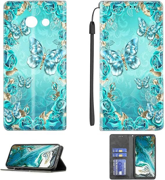 Aroepurt Case for Saiet Sicuro Smart ST-S570 Case Compatible with Saiet Sicuro Smart ST-S570 Phone Case Cover PU Leather Kickstand Magnetic Wallet Case CPT28
