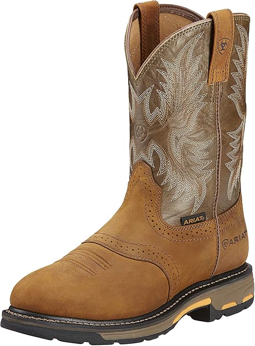 Ariat Men's Groundbreaker Wide Square Toe Waterproof Work Boot
