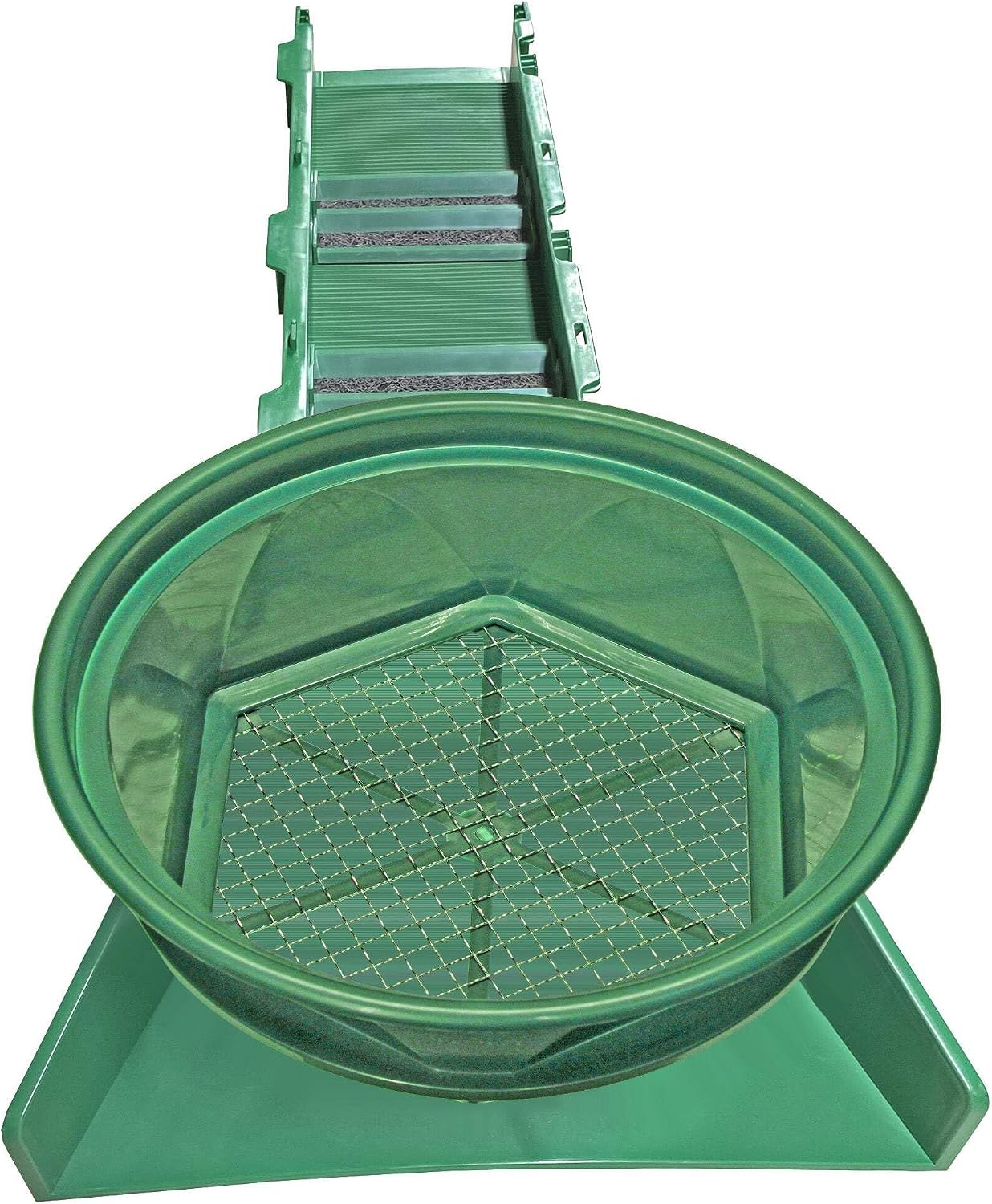 Sluice Fox 36 Portable for Sluice Box Gold Prospecting; Gold Classifier Mount in Sluice Box Header. Pay Dirt Bucket Sieved Backpack Sluice Box 14 Mesh
