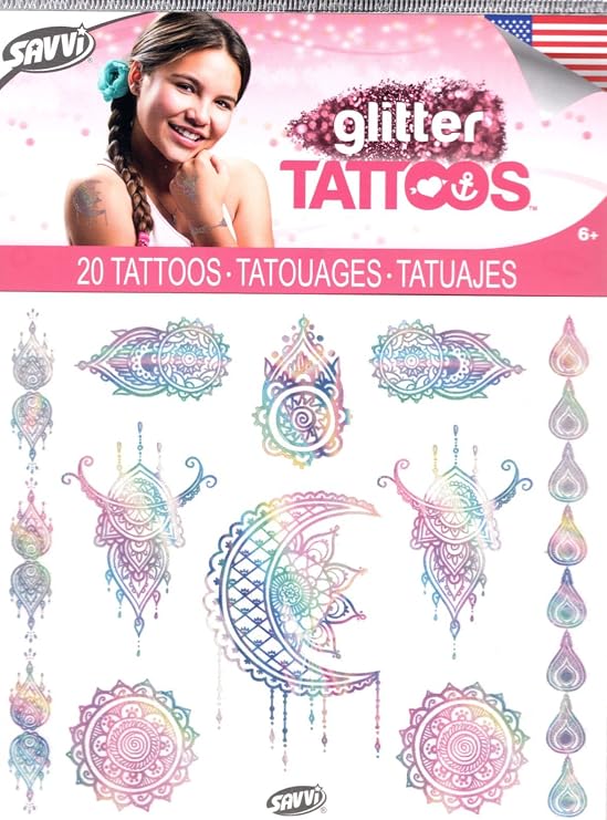 Tattoos Glitter Temporary 20 By Savvi - V1a