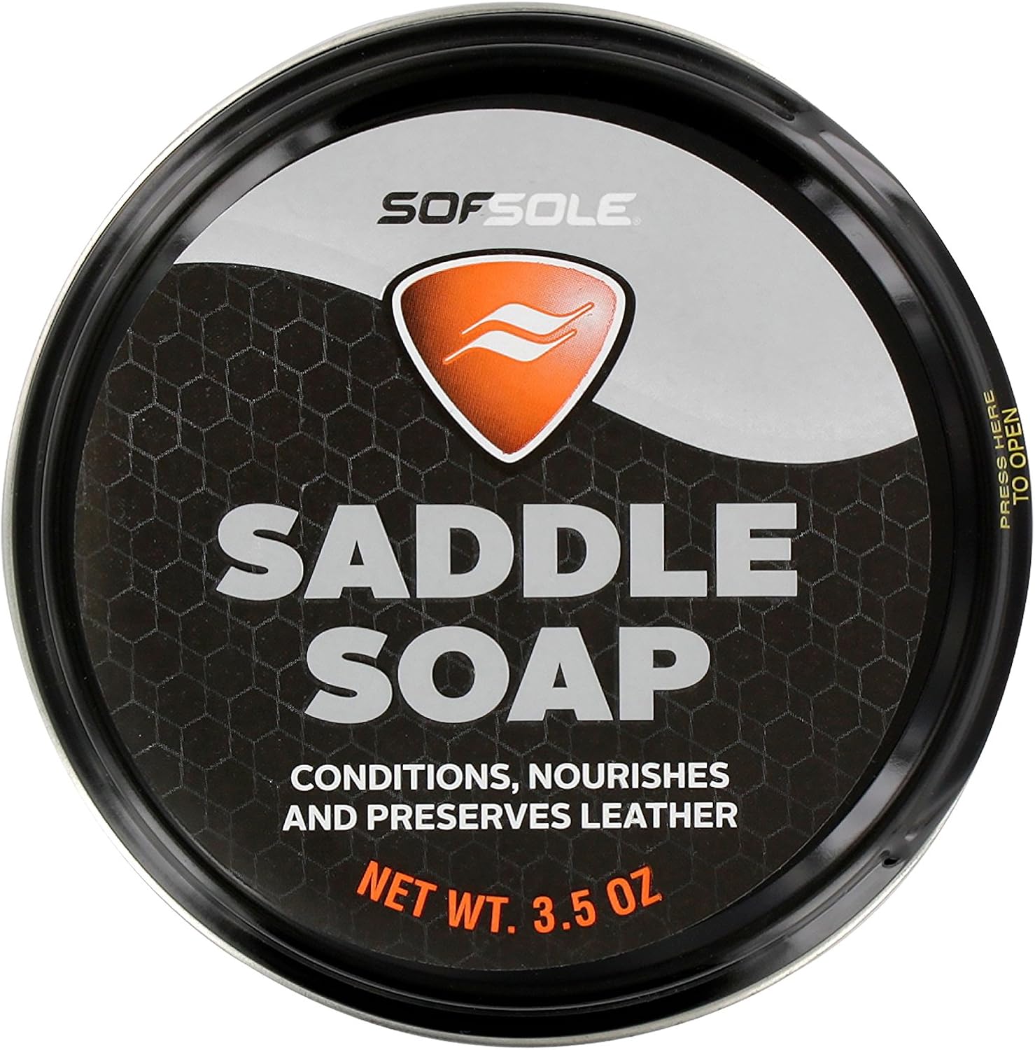 Sof Sole Saddle Soap Leather Conditioner for Shoes, 3.5-Ounce Black