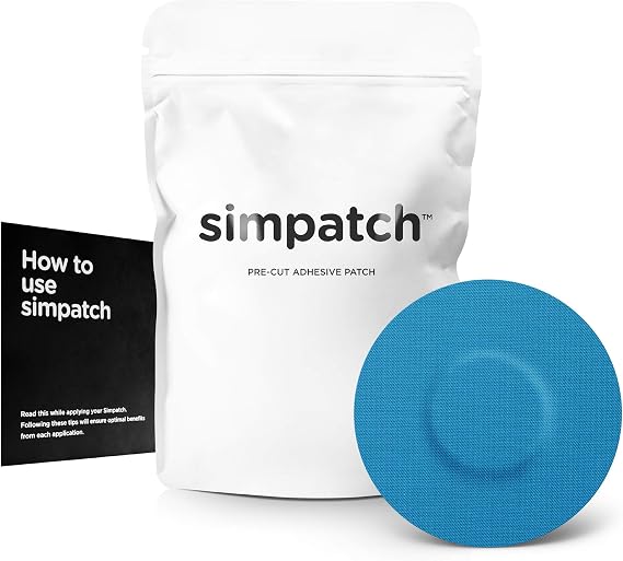 SIMPATCH Universal Adhesive Patch, No Hole (25-Pack) (Blue)