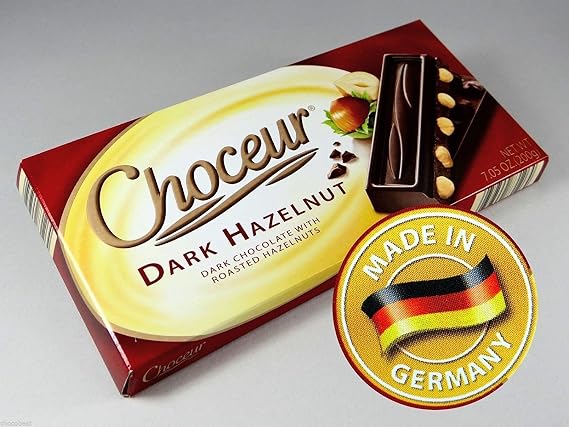 Choceur Dark Chocolate with Roasted Hazelnuts (2/7.05 oz pack)