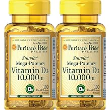 Puritan&amp;amp;amp;amp;amp;amp;amp;#39;s Pride Vitamin D3 10,000 IU, 100 Count 2 Pack