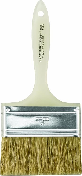 Wooster 1147-4 Solvent Proof Chip Paintbrush 4" White