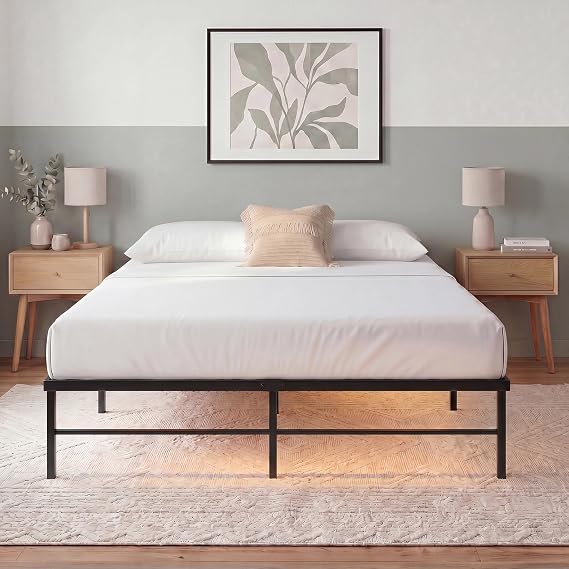 Zinus Rumi Heavy Duty Metal Platform Bed Frame, RGB LED Lights, King