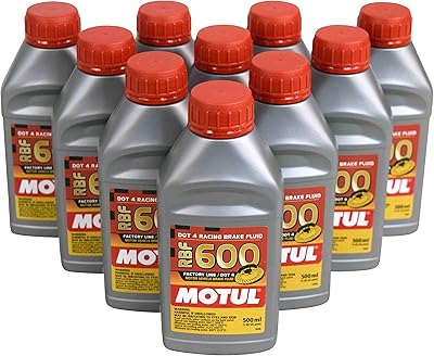 Motul MTL100949 8068HL RBF 600 Factory Line Dot-4 100 Percent Synthetic Racing Brake Fluid-500, 300. ml