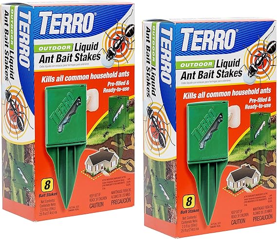 TERRO T1812SR Outdoor Liquid Ant Bait Stakes-2 Pack