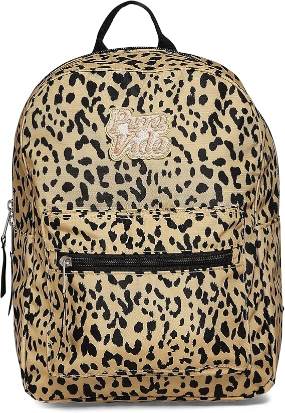 Pura Vida Leopard Mini Daypack Backpack Travel Bag - 12 Liters