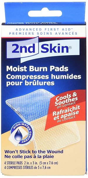 Spenco 2nd Skin Moist Burn Pads Small (1.5 x 2 Inches) 6-Count and Medium (2 x 3 Inches) 4-Count Bundle