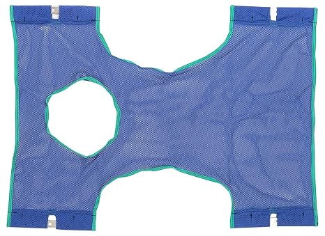 Invacare Standard Sling with Commode Opening for Patient Lifts, Polyester Mesh, 9047