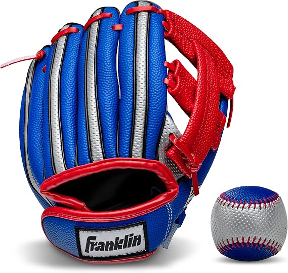 Franklin Sports Air Tech Foam Baseball Glove and Ball Set