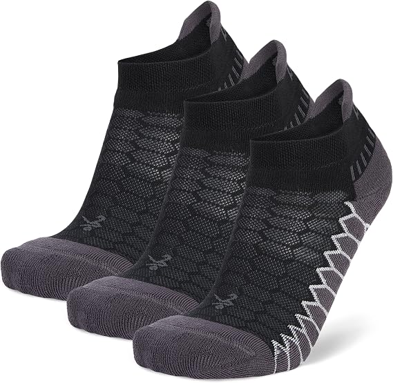 Balega Unisex 3 Pack Silver No Show Tab