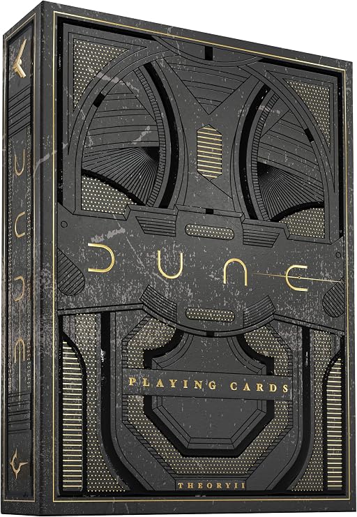theory11 Dune Playing Cards, Grey/Gold