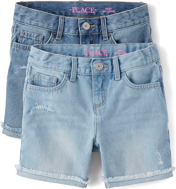 The Children's Place Girls' Denim Bermuda Shorts