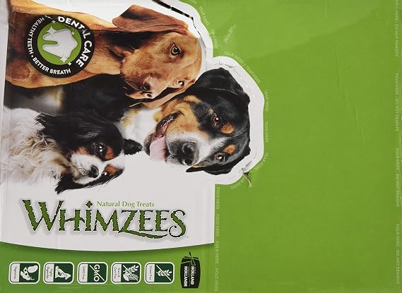 PARAGON 154101 150-Count Box Whimzees Toothbrush Star for Pets, Small