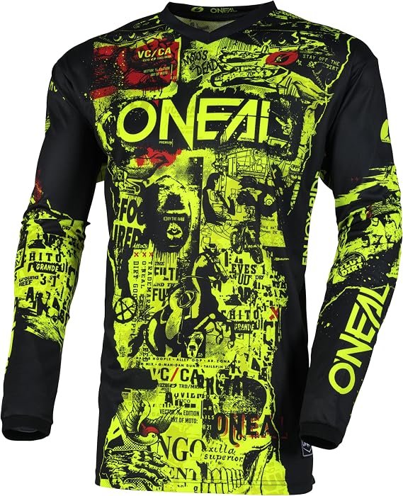 O'NEAL Element Attack Youth Jersey Black/Neon Large