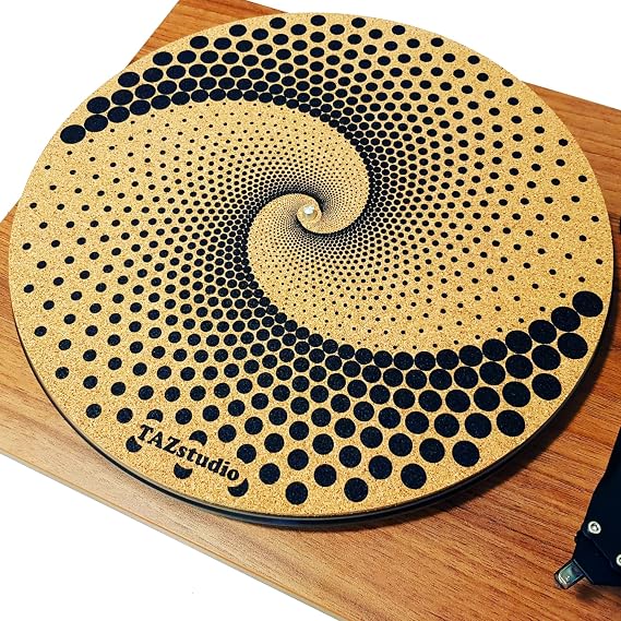 Cork Turntable Mat - Original Geometric Dot Art Slipmat [3mm]-m3