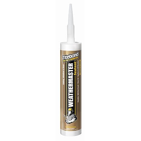 Titebond WeatherMaster Sealant Polymer Caulk, Gray 46791, 9.5 Oz.