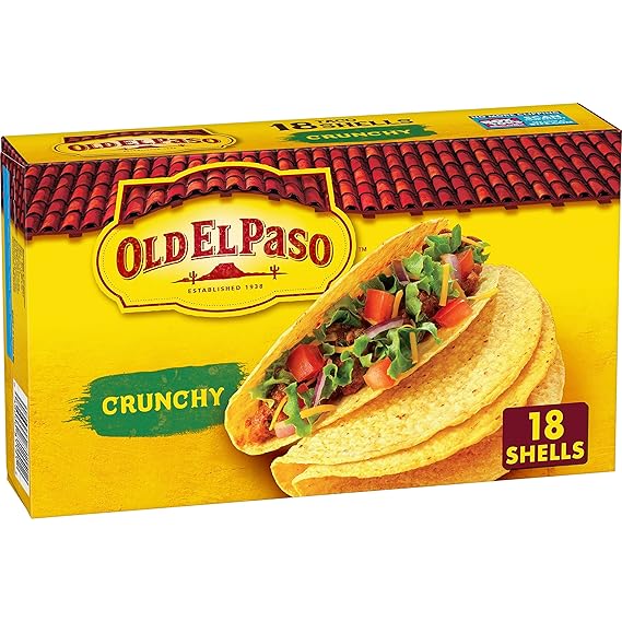 Old El Paso Crunchy Taco Shells, Gluten-Free, 18 ct., 6.89 oz