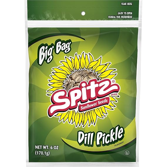 Spitz Sunflower Seeds, Dill Pickle, 6oz Bag