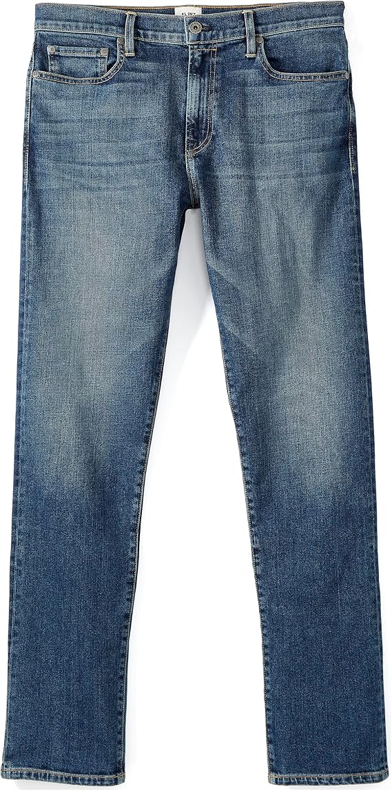 Huckberry Flint & Tinder Men's All-American Stretch Denim, Made for Comfort & Flexibility - Slim Fit, Medium (1-Year Wash), Size 32 x 32