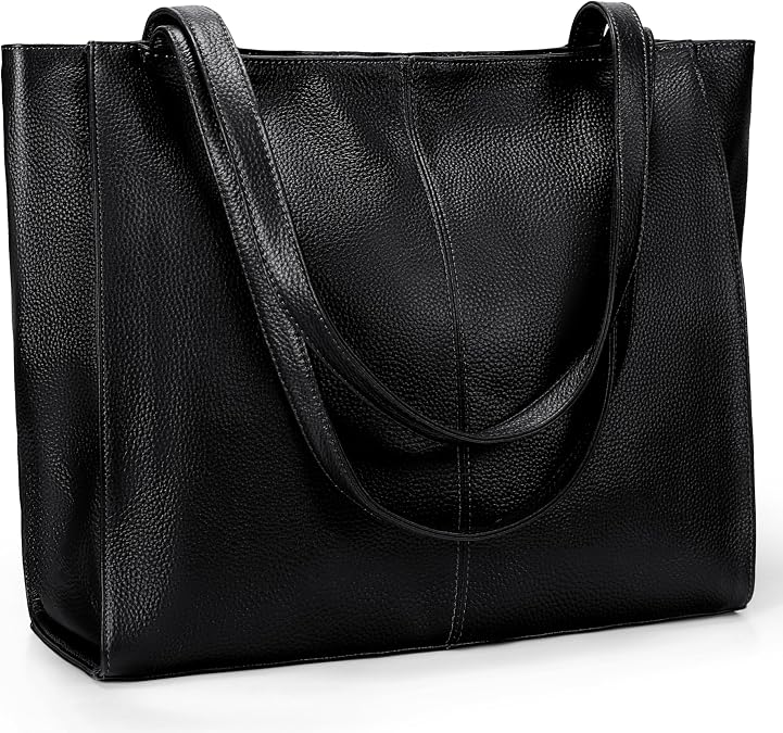 YALUXE Womens Shoulder Bag Soft Real Leather Large Tote Handbag Purse