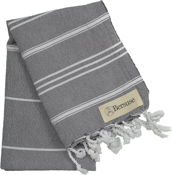 Bersuse Anatolia Bathroom Hand Towels - Premium Cotton Hand Towel for Face - Absorbent, Soft, Lightweight, Space-Saving, Quick-Drying Decorative Turkish Hand Towels