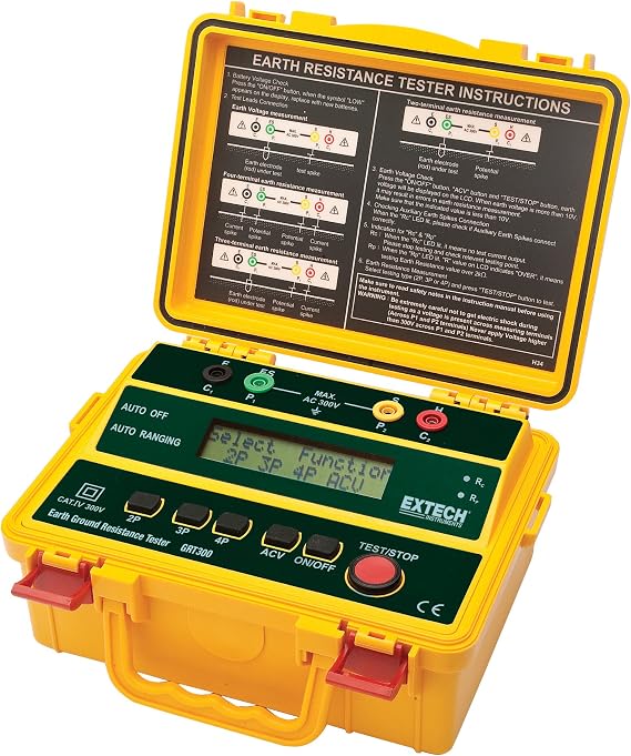 Extech GRT300 4-Wire Earth Ground Resistance Tester